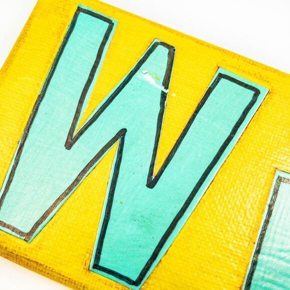 Handmade “Love” & “Wish” Inspiration Wall Art Mixed Media - Picture 6 of 9